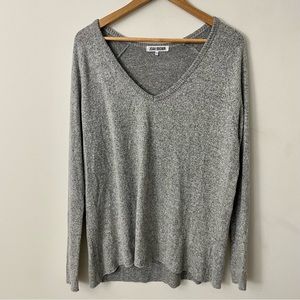 Joah Brown Gray Long Sleeve Sweater One Size